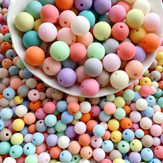 A257-Cuentas acrílicas de macarrón (12-18MM) (juego de 9 cuadrados)