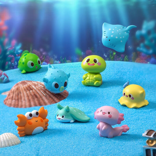 A268-Acrylic Sea Animals Figurine (9 Square Game)