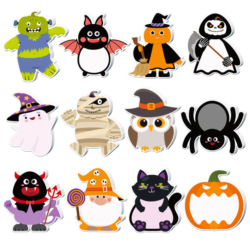 H03-Bloc de notas de Halloween (juego de combinación de colores)