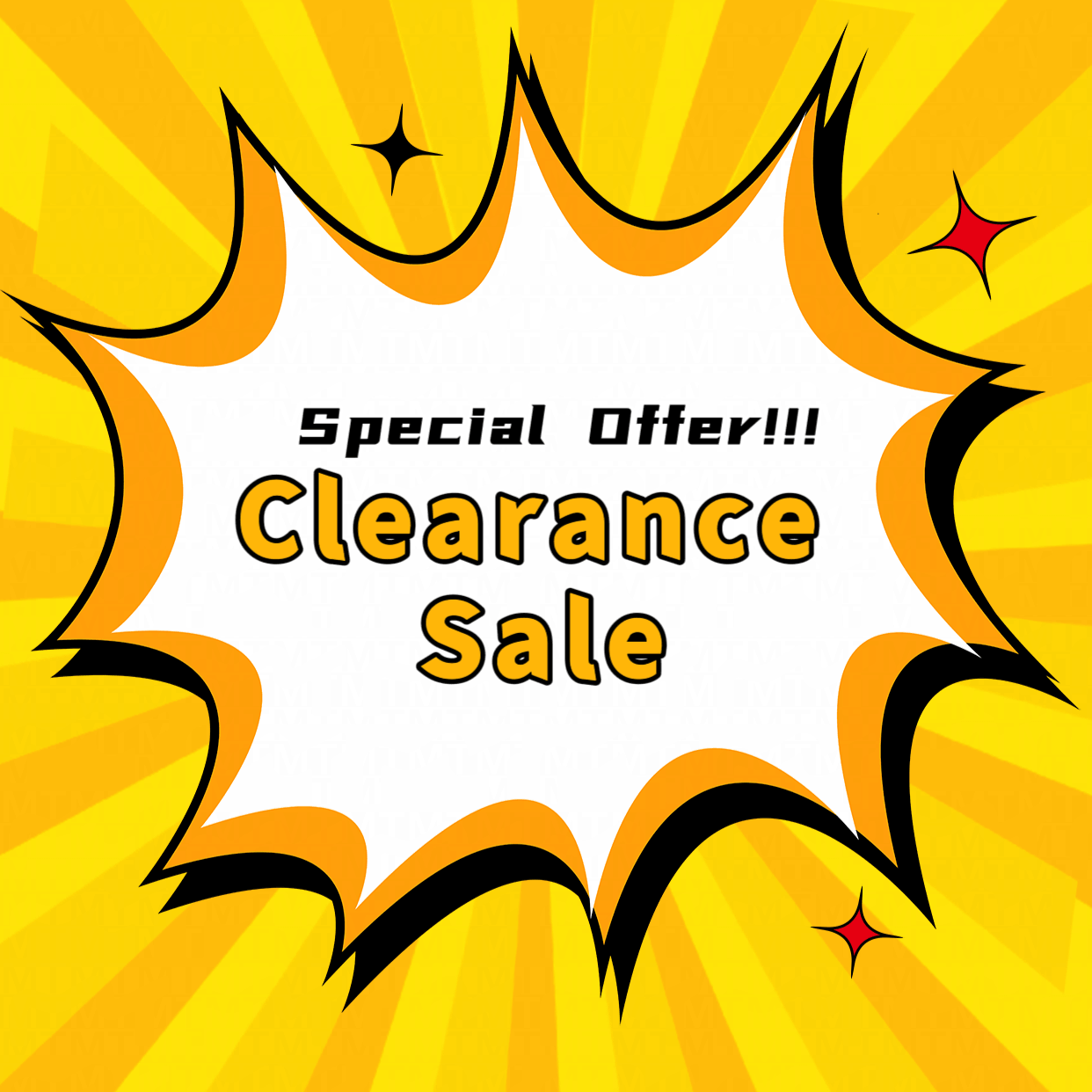 Clearance sale