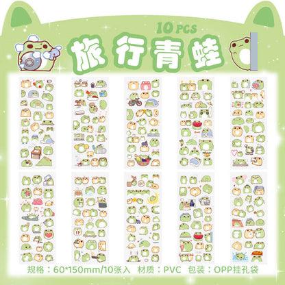 A132-Pegatinas de dibujos animados impermeables PVE (Juego de combinación)