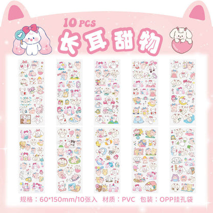 A132-Pegatinas de dibujos animados impermeables PVE (Juego de combinación)