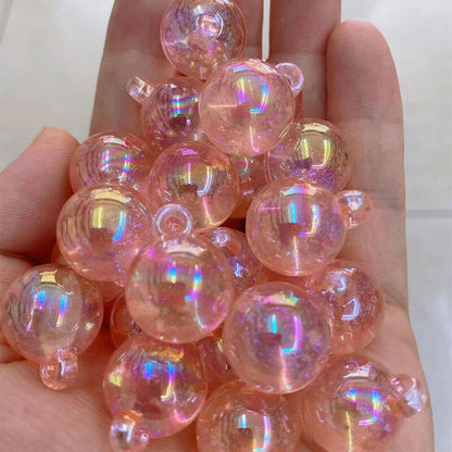 A166-(15*21mm)Abalorios acrílicos luminosos para colgar (juego de 9 cuadrados)