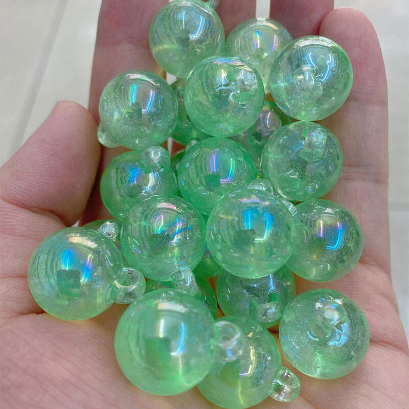 A166-(15*21mm)Abalorios acrílicos luminosos para colgar (juego de 9 cuadrados)