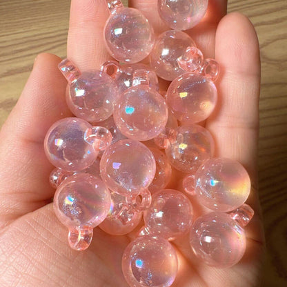 A166-(15*21mm)Abalorios acrílicos luminosos para colgar (juego de 9 cuadrados)