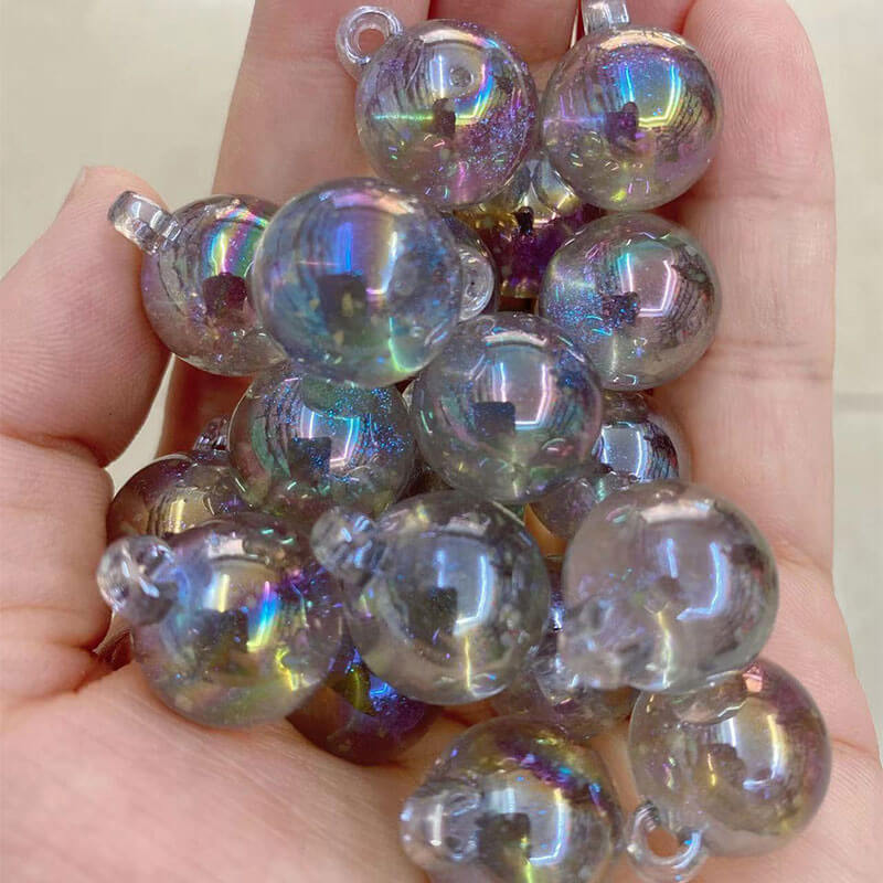A166-(15*21mm)Abalorios acrílicos luminosos para colgar (juego de 9 cuadrados)