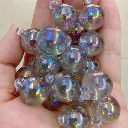 A166-(15*21mm)Abalorios acrílicos luminosos para colgar (juego de 9 cuadrados)