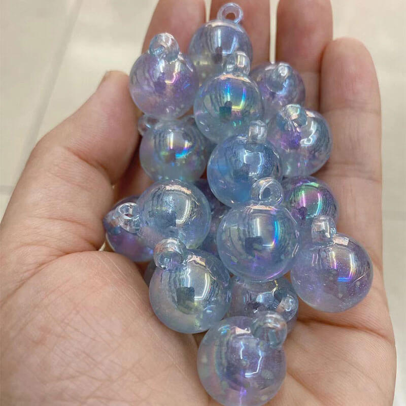 A166-(15*21mm)Abalorios acrílicos luminosos para colgar (juego de 9 cuadrados)