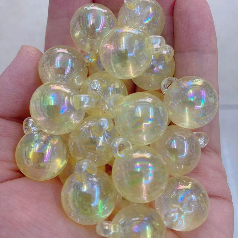 A166-(15*21mm)Abalorios acrílicos luminosos para colgar (juego de 9 cuadrados)