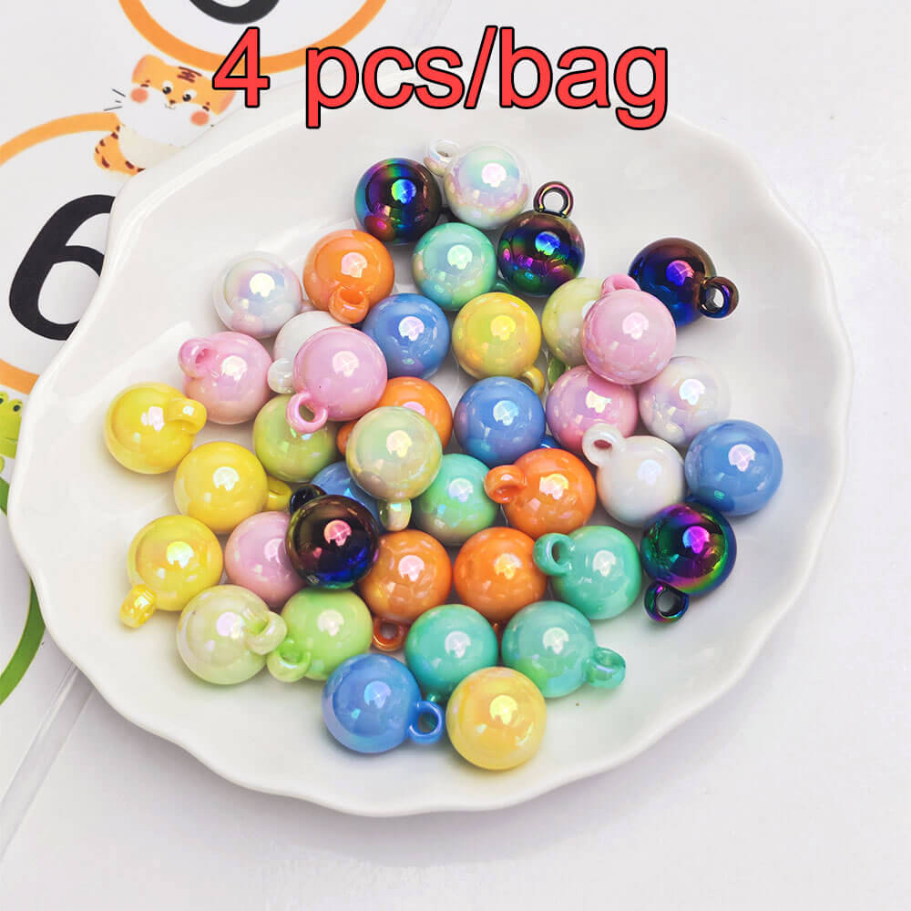 A167-(15*21mm)Cuentas de acrílico con recubrimiento UV para colgar (Juego de 9 cuadrados)