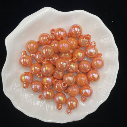 A167-(15*21mm)Cuentas de acrílico con recubrimiento UV para colgar (Juego de 9 cuadrados)