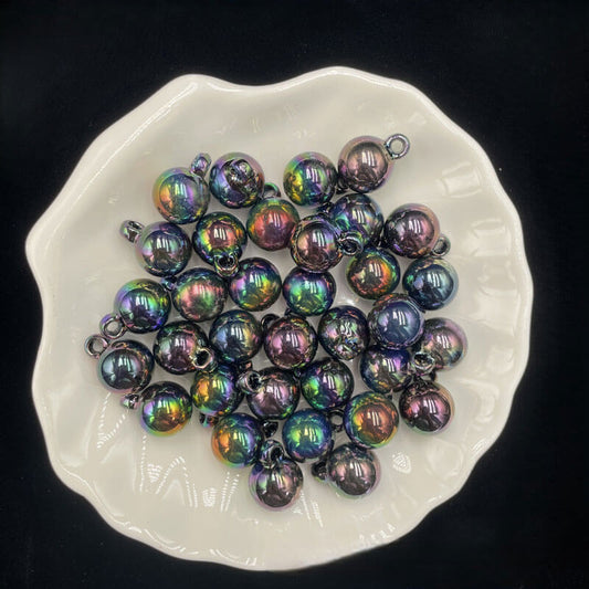 A167-(15*21mm)Cuentas de acrílico con recubrimiento UV para colgar (Juego de 9 cuadrados)