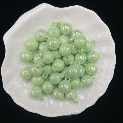 A167-(15*21mm)Cuentas de acrílico con recubrimiento UV para colgar (Juego de 9 cuadrados)