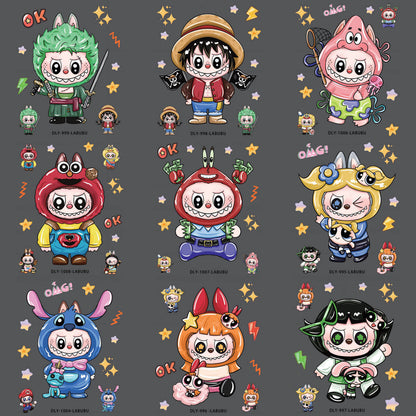 A191-BUBU Pegatinas Impermeables de PVE (Juego de Memoria)