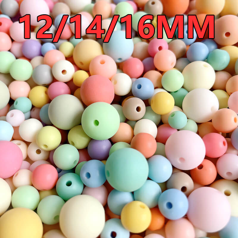 A257-Cuentas acrílicas de macarrón (12-18MM) (juego de 9 cuadrados)