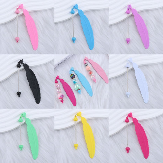 A259-DIY Beadable Feather Bookmark (Matching Game)