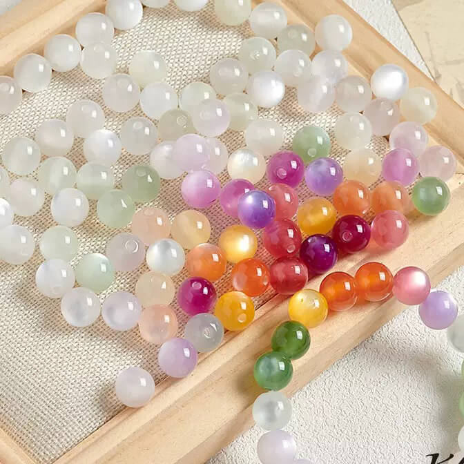 A264-(12MM) Cuentas acrílicas que cambian de color (Juego 9 Cuadrados)