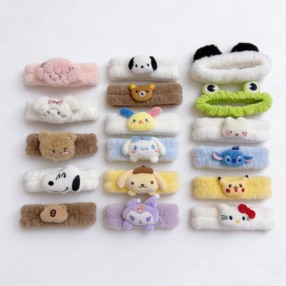 A288-Diadema de peluche surtida (Juego de combinación de colores)