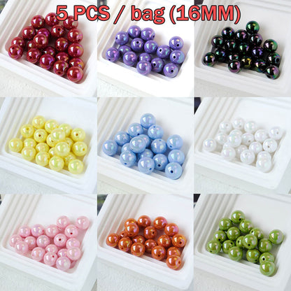 A24-(16mm) Bolsas de Cuentas Acrílicas con Recubrimiento UV (Juego de Nueve Cuadrados)