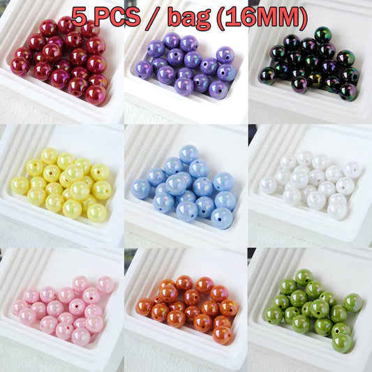 A24-(16mm) Bolsas de Cuentas Acrílicas con Recubrimiento UV (Juego de Nueve Cuadrados)