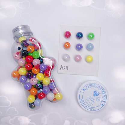 A24-(16mm) Bolsas de Cuentas Acrílicas con Recubrimiento UV (Juego de Nueve Cuadrados)