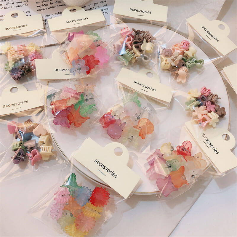 A100-レジンヘアクリップ 13デザイン（カラーマッチングゲーム）