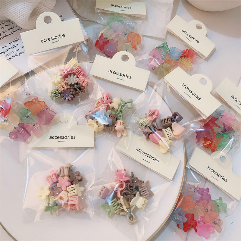 A100-レジンヘアクリップ 13デザイン（カラーマッチングゲーム）
